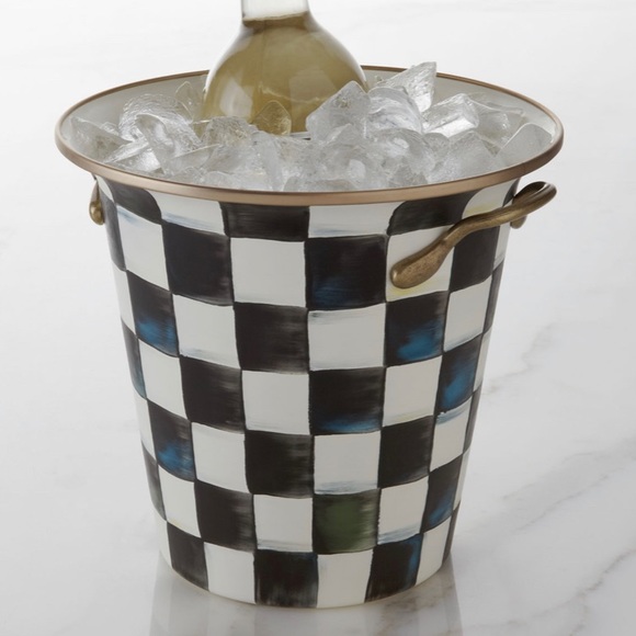 MacKenzie-Childs Other - MacKenzie-childs black & white check wine cooler.